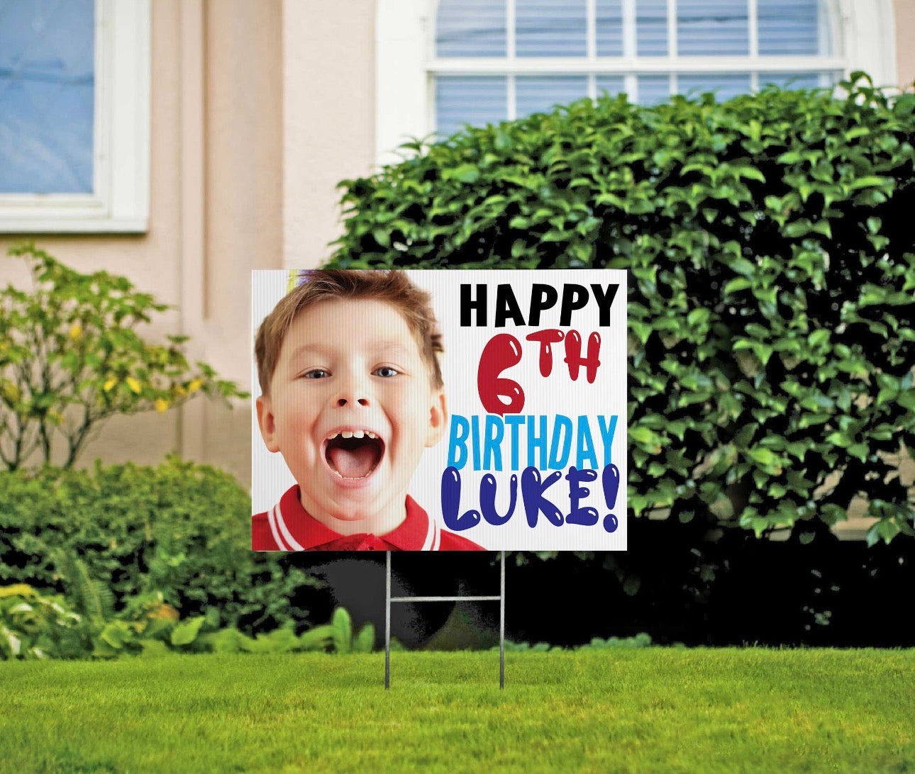 24” x 18” Custom Double-Sided Yard Sign with Stake